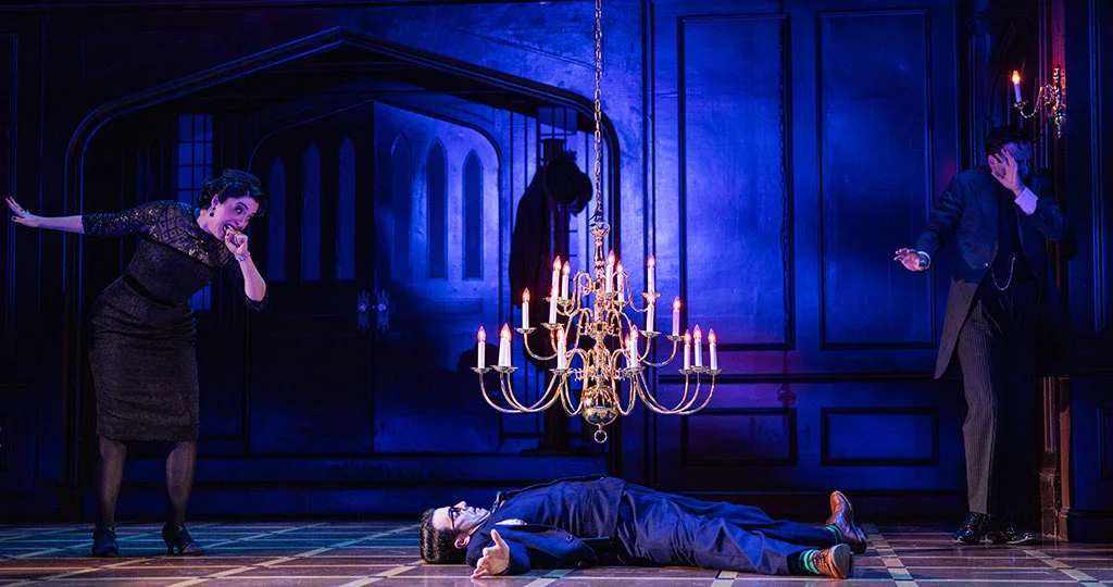 Sarah Mackenzie Baron, TJ Lamando and Adam Brett in the Second North American tour of CLUE - photo by Evan Zimmerman for MurphyMade