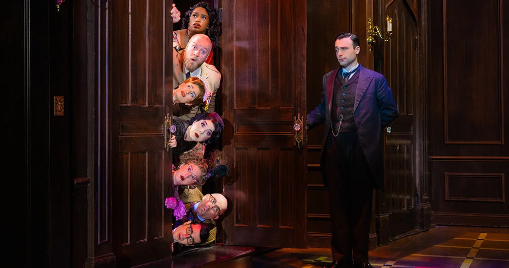 The Company of the Second North American tour of CLUE - photo by Evan Zimmerman for MurphyMade