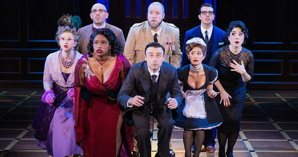 The Company of the Second North American tour of CLUE - photo by Evan Zimmerman for MurphyMade