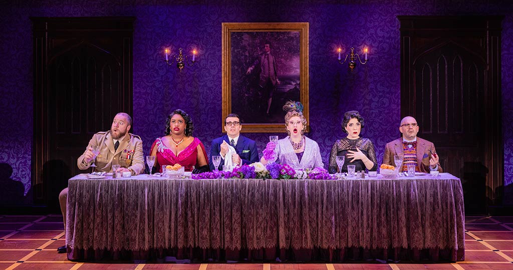 The Company of the Second North American tour of CLUE - photo by Evan Zimmerman for MurphyMade