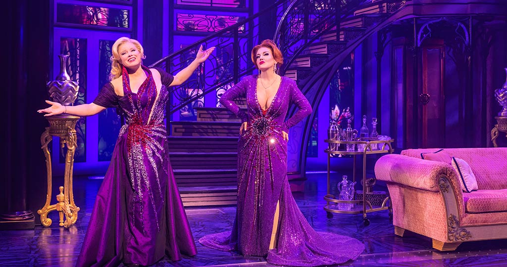 Megan Hilty and Jennifer Simard in the Original Broadway Cast of DEATH BECOMES HER. - Photo by Matthew Murphy and Evan Zimmerman, MurphyMade