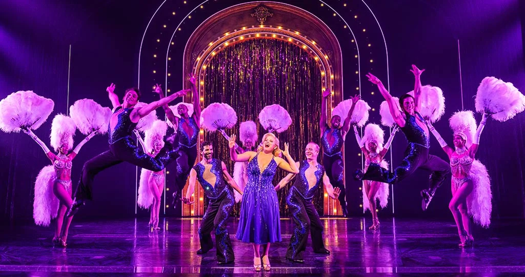 Megan Hilty (center) and Cast in the Original Broadway Cast of DEATH BECOMES HER. - Photo by Matthew Murphy and Evan Zimmerman, MurphyMade