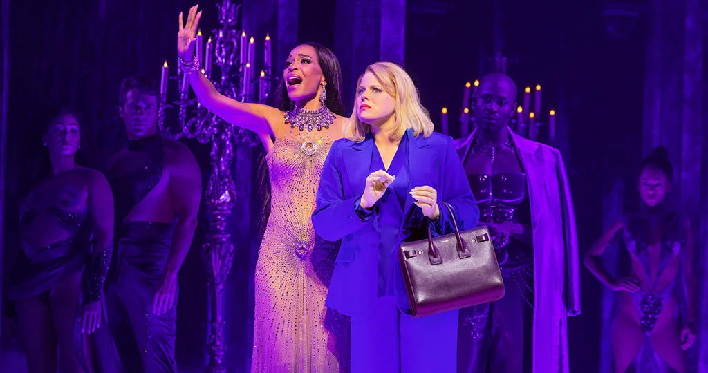 Michelle Williams, Megan Hilty and Cast in the Original Broadway Cast of DEATH BECOMES HER. - Photo by Matthew Murphy and Evan Zimmerman, MurphyMade