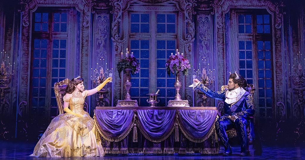 Kyra Belle Johnson and Fergie L. Philippe. Disney's Beauty and the Beast. Photo by Matthew Murphy. © Disney