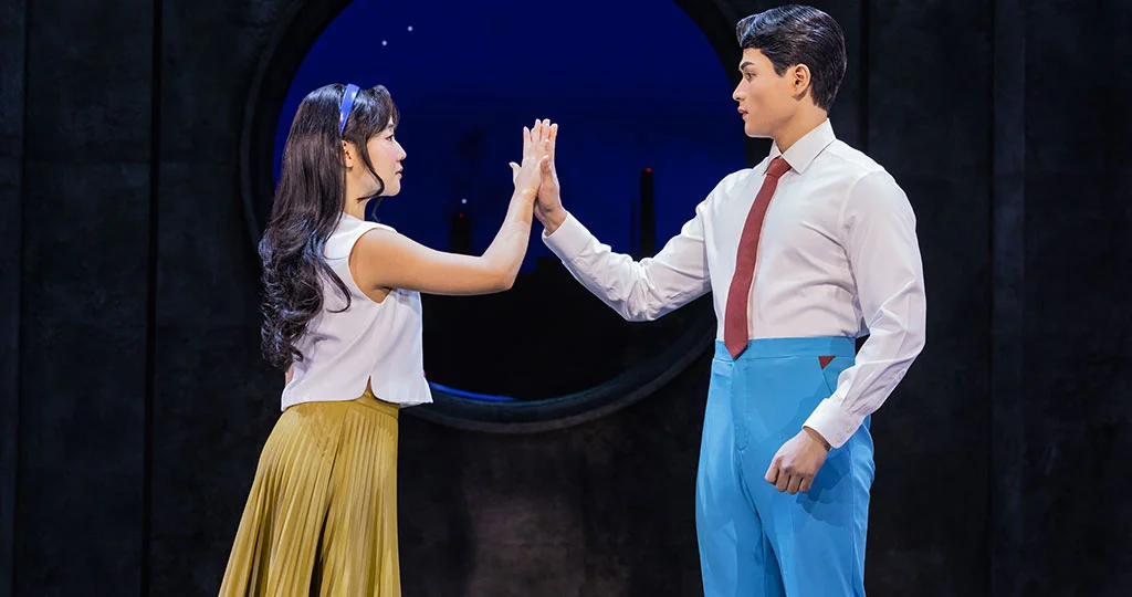 Claire Kwon and Steven Huynh in MAYBE HAPPY ENDING. Photo: Matthew Murphy and Evan Zimmerman 