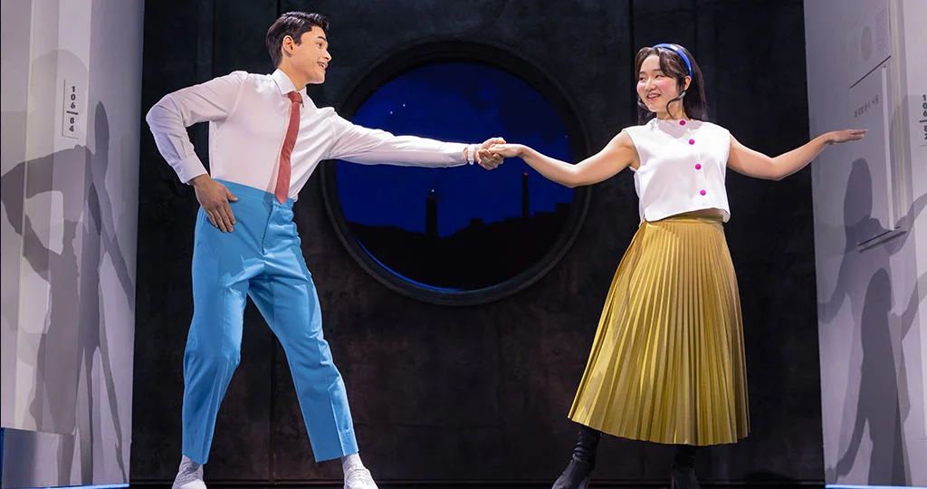 Claire Kwon and Steven Huynh in MAYBE HAPPY ENDING. Photo: Matthew Murphy and Evan Zimmerman