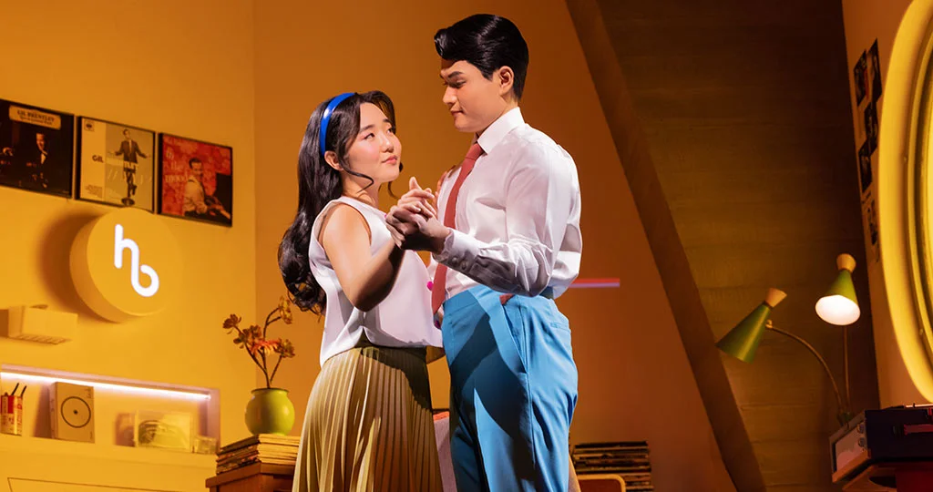 Claire Kwon and Steven Huynh in MAYBE HAPPY ENDING. Photo: Matthew Murphy and Evan Zimmerman