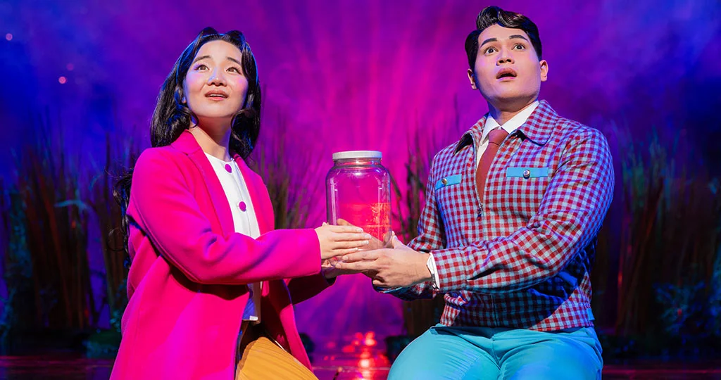 Claire Kwon and Steven Huynh in MAYBE HAPPY ENDING. Photo: Matthew Murphy and Evan Zimmerman