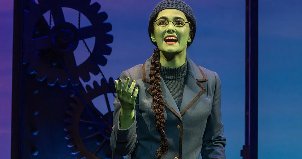 Aline Mayagoitia as Elphaba in the North American Tour of WICKED, photo by Joan Marcus