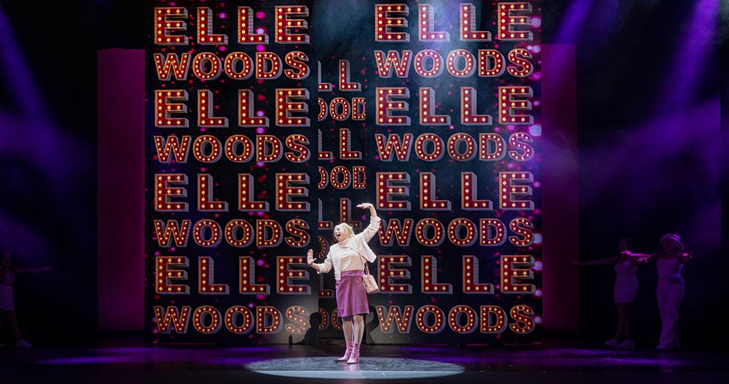 Hannah Bonnett as Elle Woods in Legally Blonde – The Musical. Photo by Drager Creative.